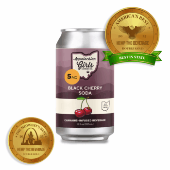 5mg_BC_canfront_award.png Appalachian Girls Black Cherry Soda 5mg THC 12oz