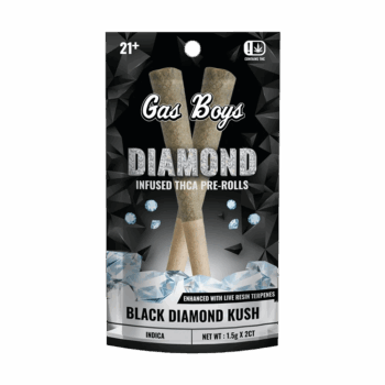 Gas Boys Black Diamond Kush Diamond Infused Pre-rolls 2ct