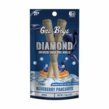 Gas Boys Blueberry Pancakes Diamond Infused Pre-Rolls 2ct