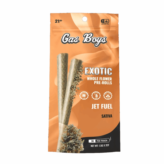 Jet_Fuel_Whole_Flower_Pre_Roll_Bag_copy Gas Boys Jet Fuel THCA Whole Flower Pre-rolls – 2ct