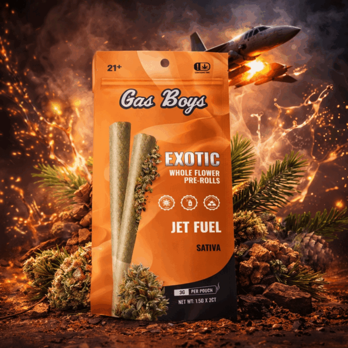 Jet_Fuel_image_1 Gas Boys Jet Fuel THCA Whole Flower Pre-rolls – 2ct