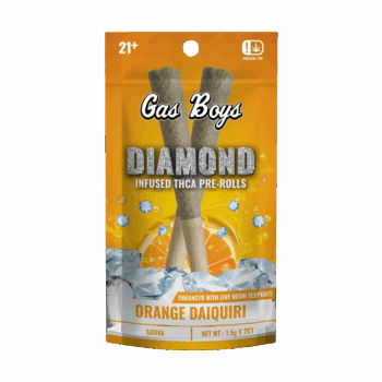 Gas Boys Orange Daiquiri Diamond Infused Pre-Rolls 2ct