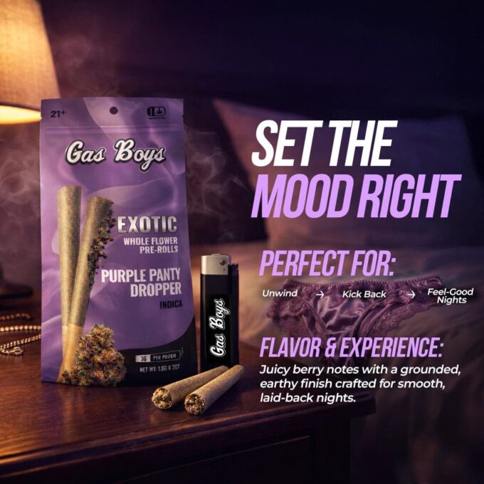 PPD_image_2 Gas Boys Purple Panty Dropper THCA Pre-Rolls 2ct | 1.5g Each