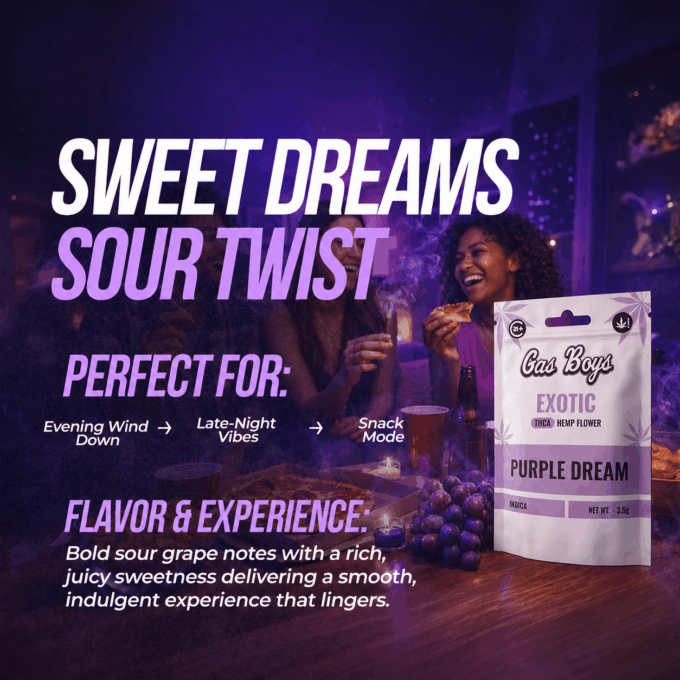 Gas Boys Purple Dream THCA Flower 3.5g – Indica