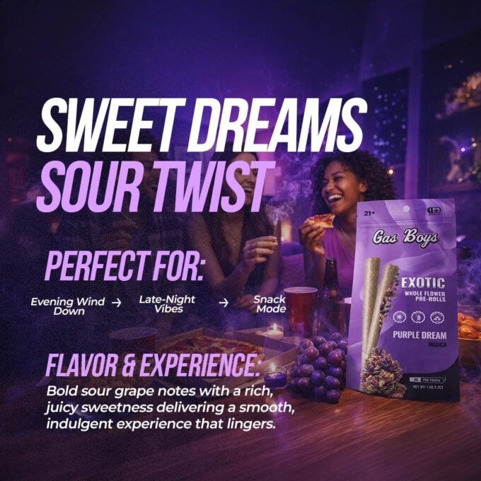 Gas Boys Purple Dream THCA Pre-Rolls 2ct – 1.5g Each