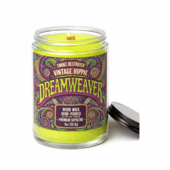 Vintage Hippie 8oz Wood Wick Candle - Dreamweaver