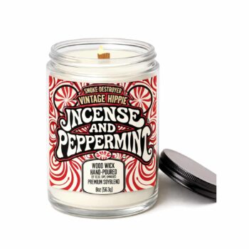 incense-and-peppermint-square.jpg Vintage Hippie 16oz Wood Wick Candle - Incense and Peppermint
