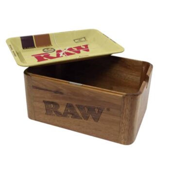 RAW Cache Box Mini – Magnetic Storage Box with Rolling Tray