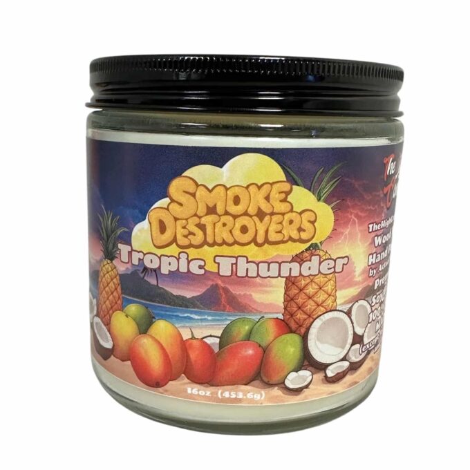 Smoke Destroyer Wood Wick Candle
