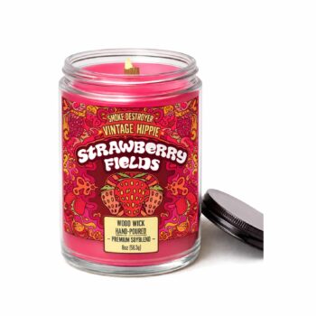 strawberry-fields-square.jpg Vintage Hippie 16oz Wood Wick Candle - Strawberry Fields