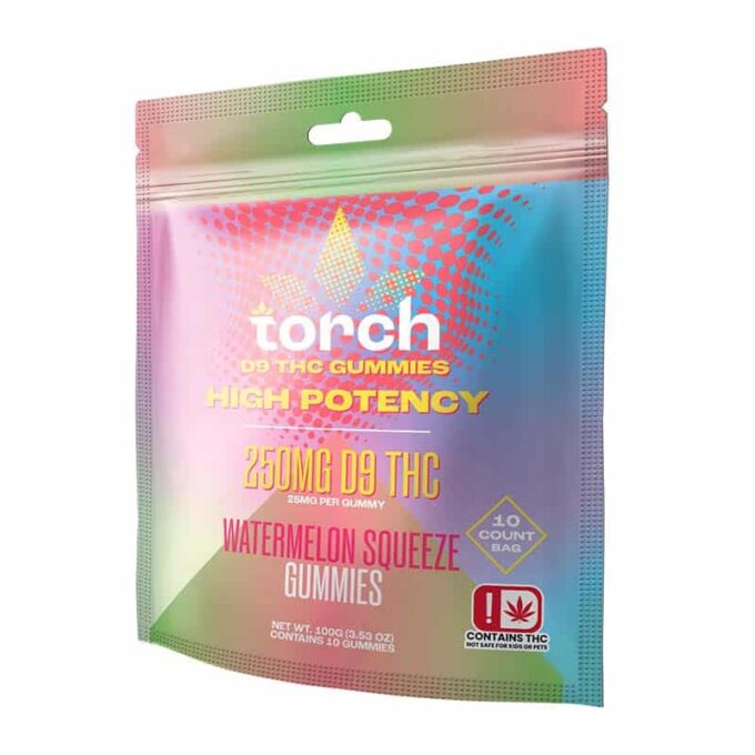 Torch Watermelon Squeeze Delta-9 Gummies 10-Pack 25mg