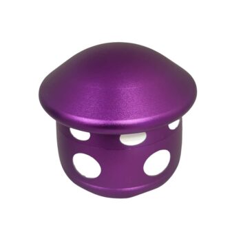 Mushroom 4-Piece Aluminum Grinder – Magnetic Lid & Kief Catcher