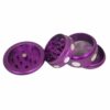 Mushroom 4-Piece Aluminum Grinder – Magnetic Lid & Kief Catcher
